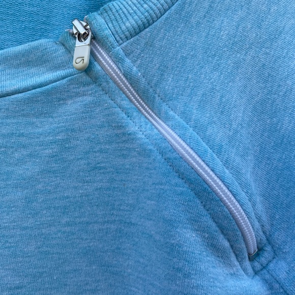 Gap Fit Women's Blue Crew Neck Turquoise Vintage Small - Picture 4 of 8